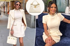 Bethenny Frankel with an inset of a bag