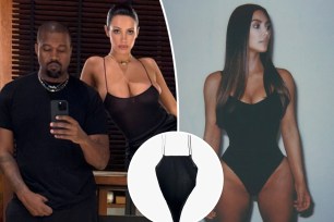 Kanye West, Bianca Censori, Kim Kardashian bodysuit