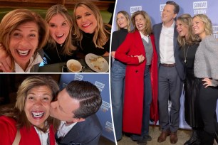 Hoda Kotb, Jenna Bush Hager and Savannah Guthrie posing together
