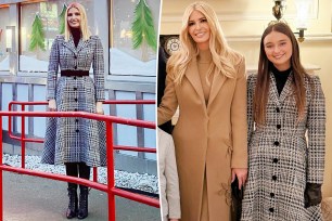 Ivanka Trump split image with her daughter Arabella Kushner.