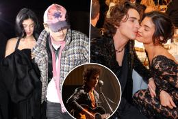 split image of Timothee Chalamet, Kylie Jenner