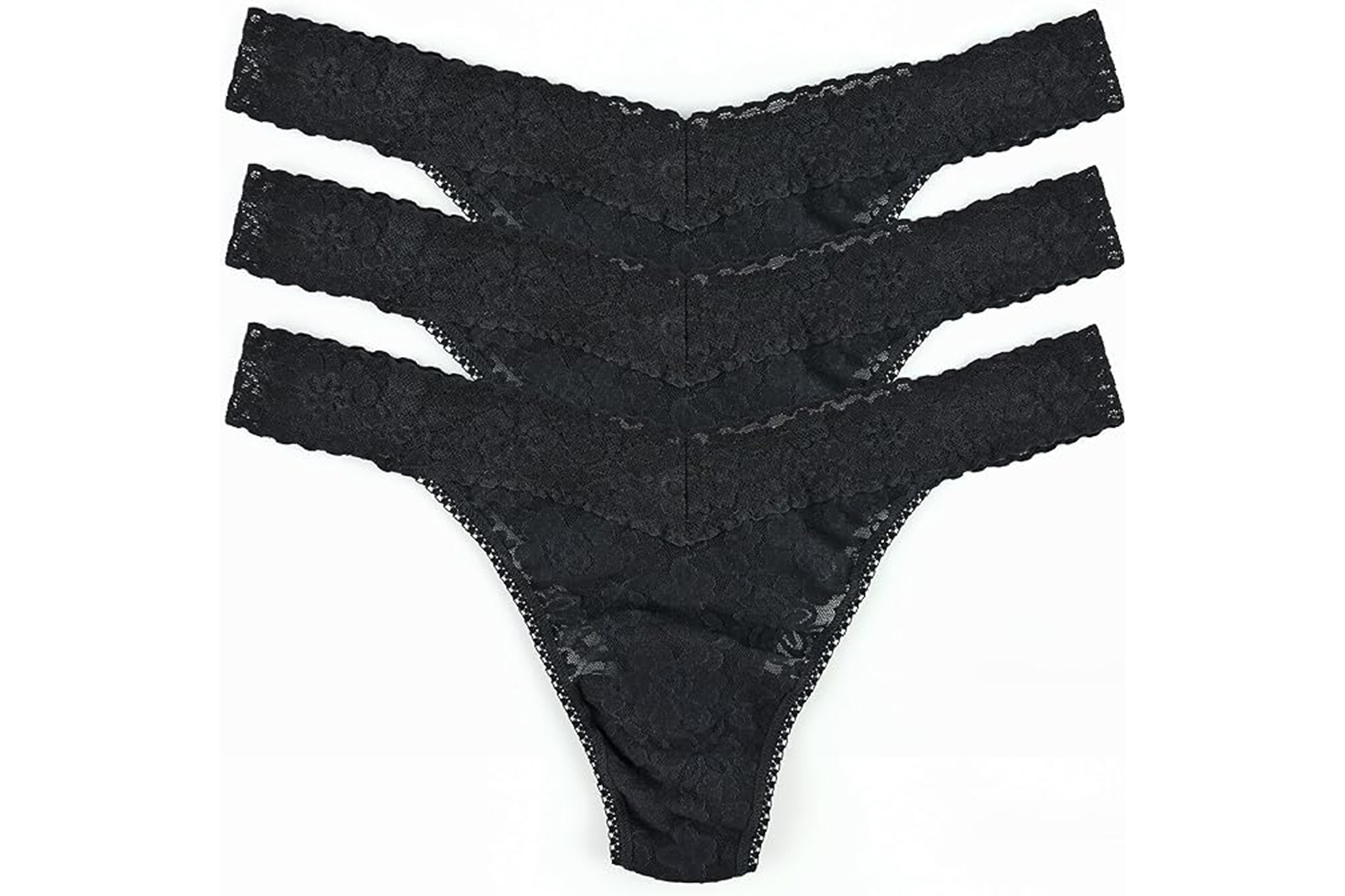 three black thongs