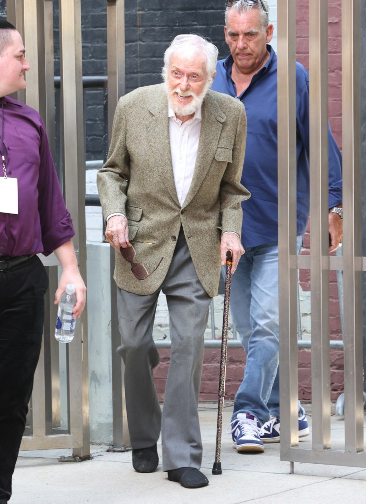 Dick Van Dyke walking.
