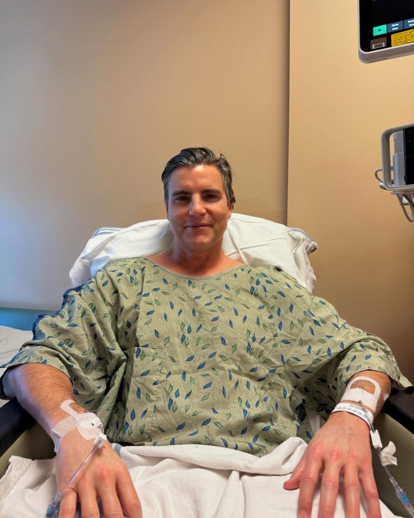 Colin Egglesfield in the hospital