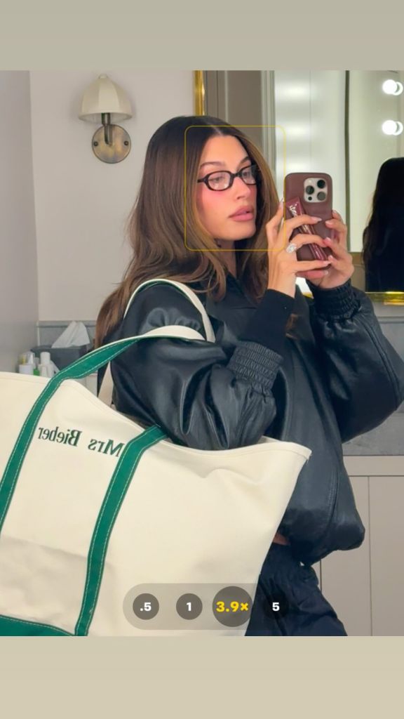 Hailey Bieber "Mrs. Bieber" tote 
