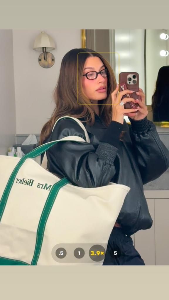 Hailey Bieber "Mrs. Bieber" tote 