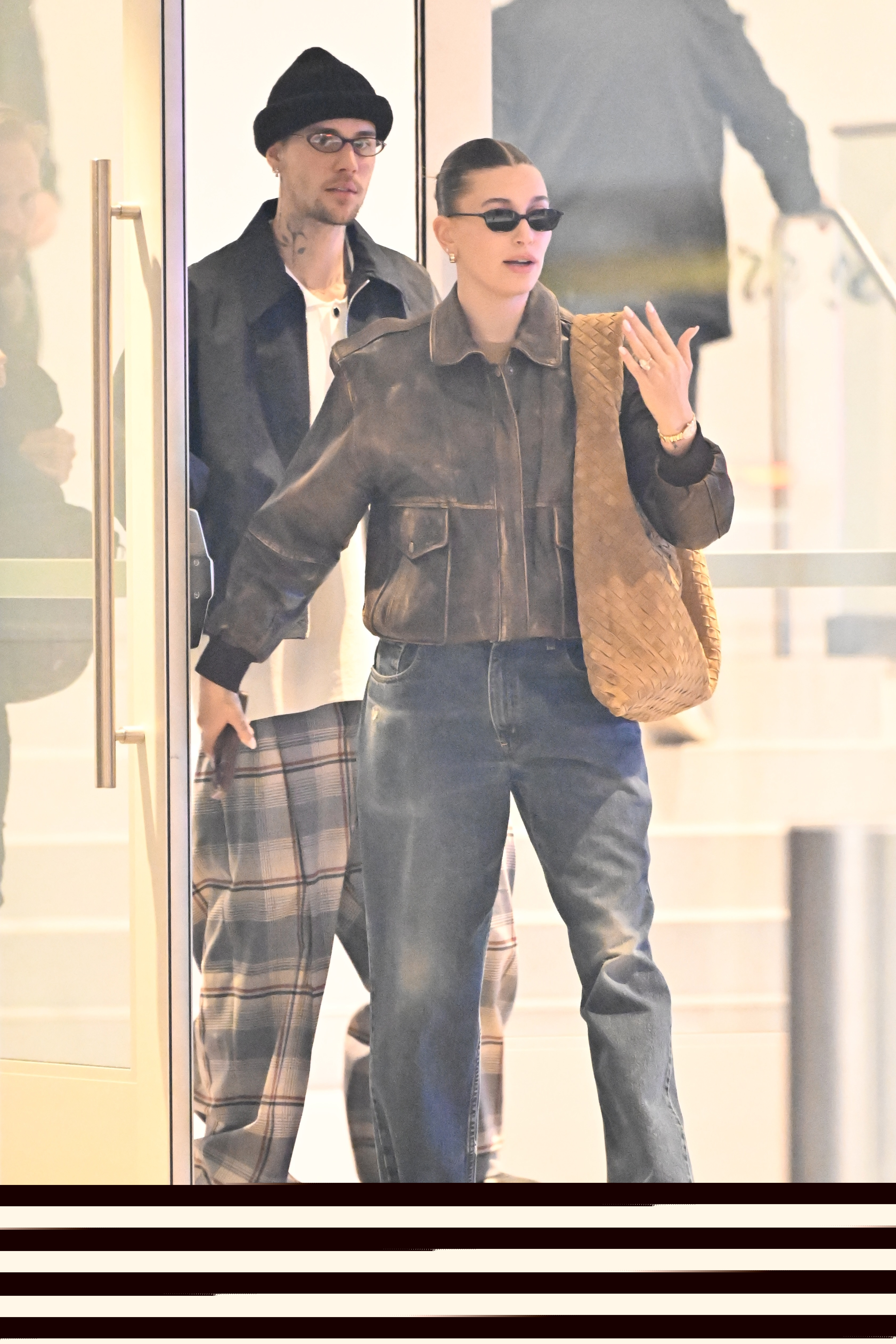 Justin and Hailey Bieber.