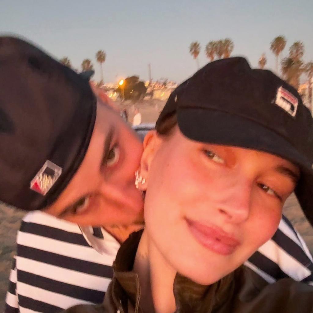 Justin and Hailey Bieber.