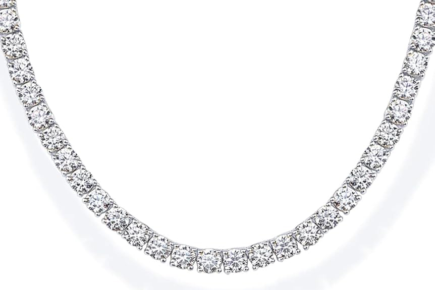 A tennis necklace