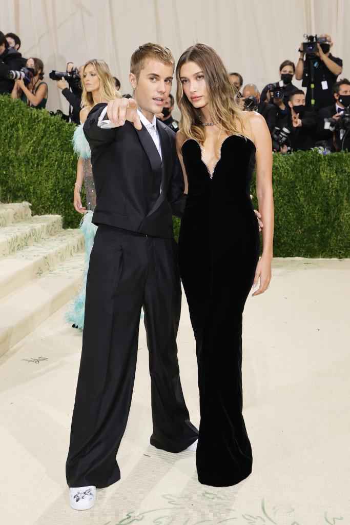Justin and Hailey Bieber.