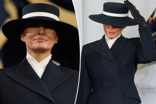 Melania Trump at inauguration Monday