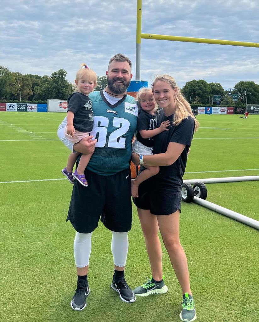Jason Kelce, Kylie Kelce and kids via Instagram