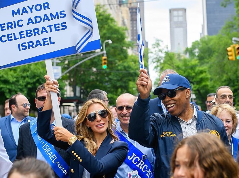 Eleonora Srugo and Mayor Eric Adams